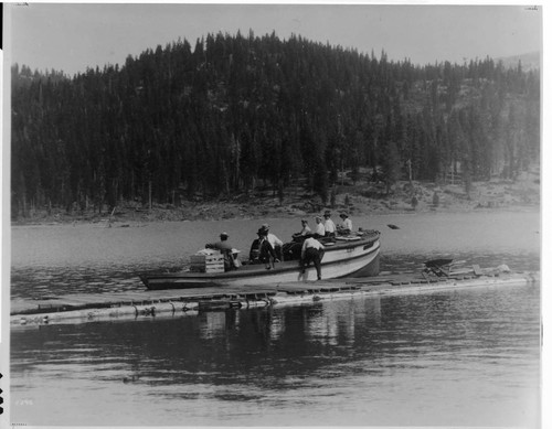 Boating was not encouraged on Huntington Lake in earlier years