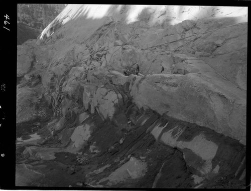 Big Creek - Mammoth Pool - Excavation of cutoff trench