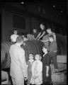 Grade school children on a tour through a steam generation power plant