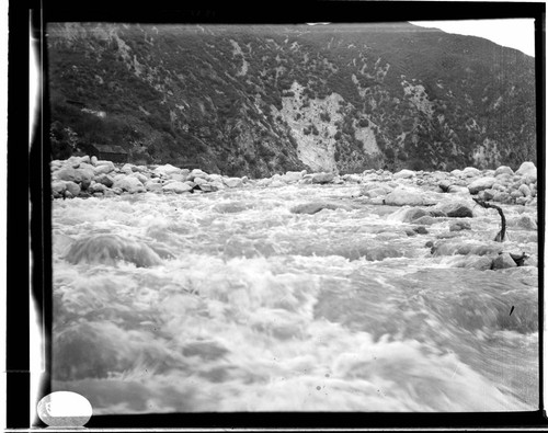 The Santa Ana River during a flood