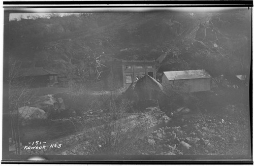 Kaweah #3 Power House and related buildings during construction