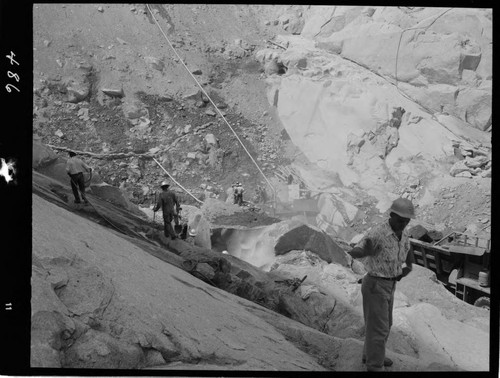 Big Creek - Mammoth Pool - Excavation of cutoff trench