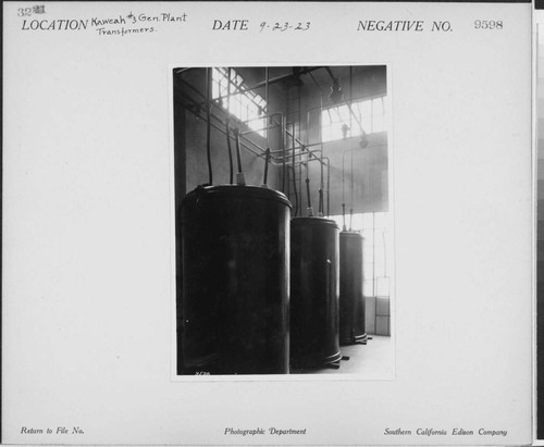 Kaweah #3 - Generating Plant