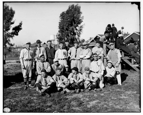 group photo of PL&P baseball team