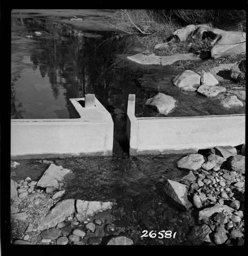 Big Creek, Huntington Lake Dams - Big Creek below Huntington Lake