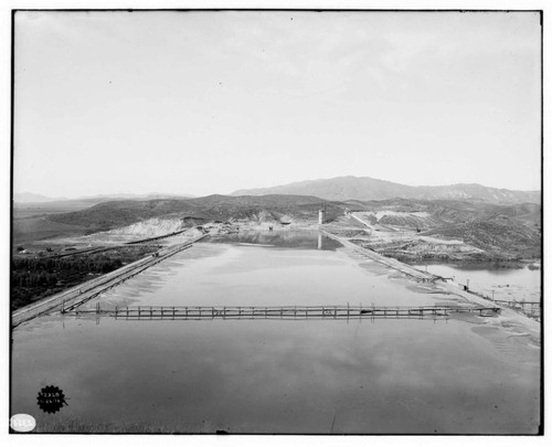 Kern River & Borel Transmission Line - General view of dam site of Big Reservoir