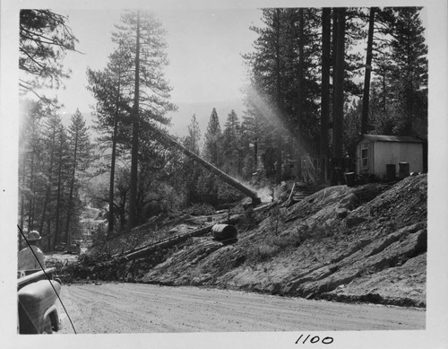 Big Creek - Mammoth Pool - Clearing area for gate hoist house