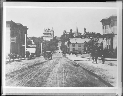 A view of 3rd Street near Spring Street in Los Angeles in 1888