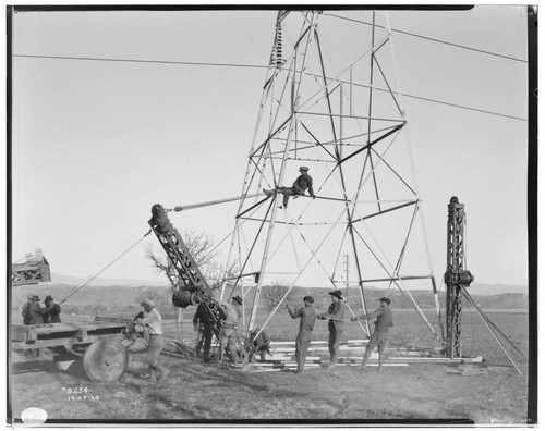 Big Creek Transmission Line - Raising Towers for 220kV transmission