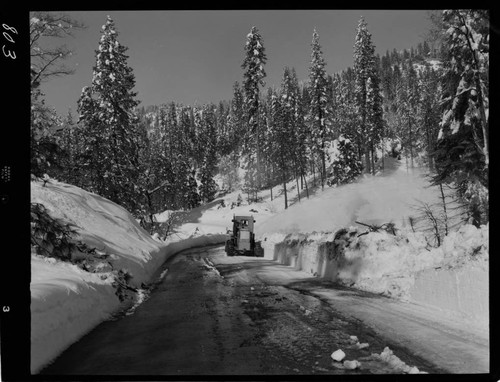 Big Creek - Mammoth Pool - Rotary plow on 0400 road