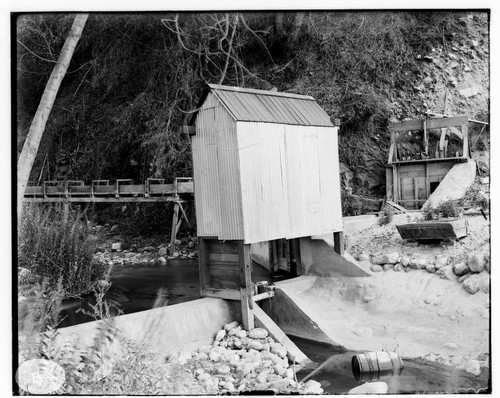 The headworks of Mill Creek #2 Hydro Plant