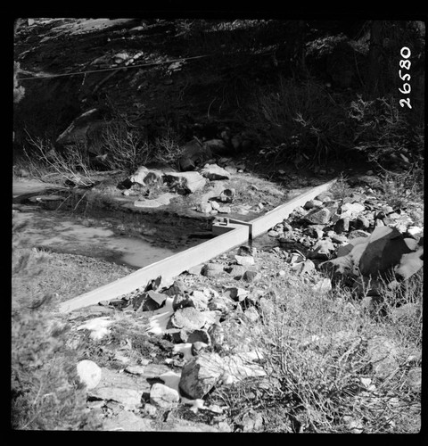 Big Creek, Huntington Lake Dams - Big Creek below Huntington Lake