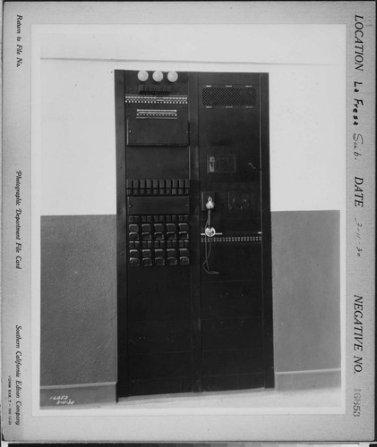 La Fresa Substation - Telephone switchboard