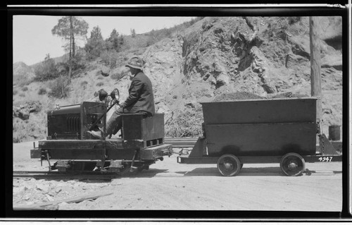 Kern River No. 3 - Ford locomotive on tunnel work