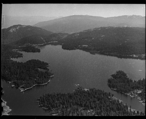 Aerial photo of Shaver Lake