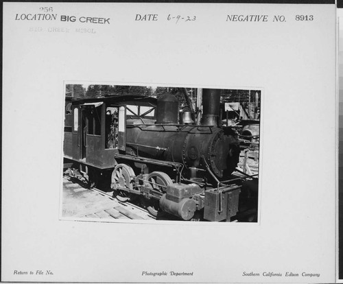 Big Creek, Miscellaneous - Baldwin locomotive, 4 spot 0