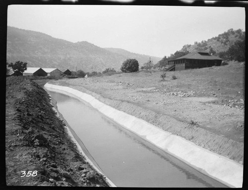 The completed tailrace at the Tule Plant