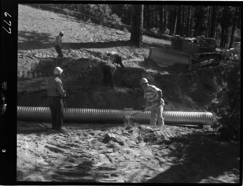 Big Creek - Mammoth Pool - Culvert installation on access road