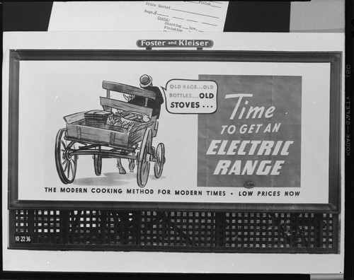 Billboard (Foster & Kleiser) "Time To Get an Electric Range