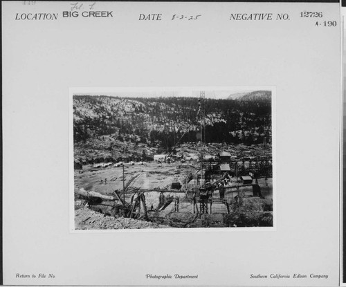 Big Creek, Florence Lake Dam - Construction of multiple-arch dam