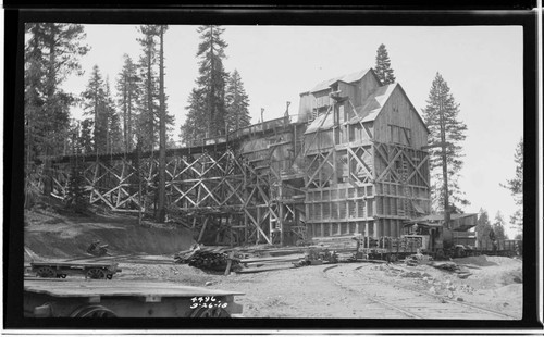 Big Creek Huntington Lake Dams - Rock Crusher Plant. [Railroad access to the multi