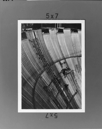 Hoover Dam about three-fourths done, early 1935