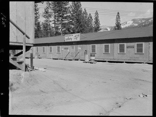 Big Creek - Mammoth Pool - Bechtel "Safety" sign on Mess Hall