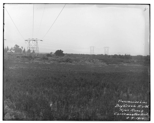 Big Creek Transmission Line right-of-way