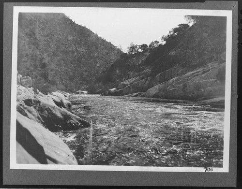 The Kern River looking South from the dam