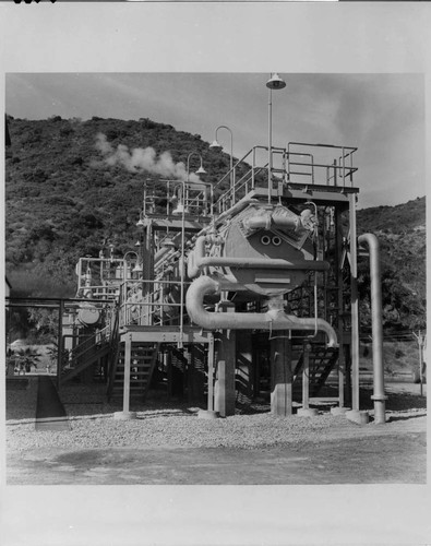 A close-up view of the fresh water unit on Catalina Island, 1964