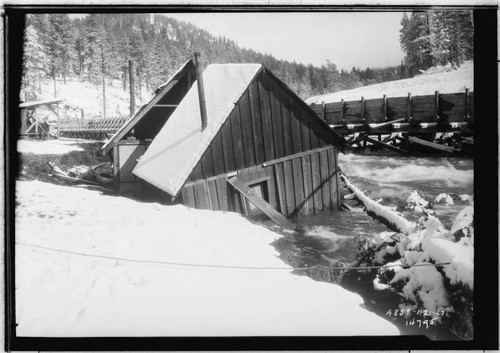 Big Creek, Florence Lake Dam - Flume along reach below Ward tunnel outlet