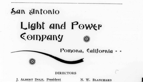 San Antonio Light and Power Company