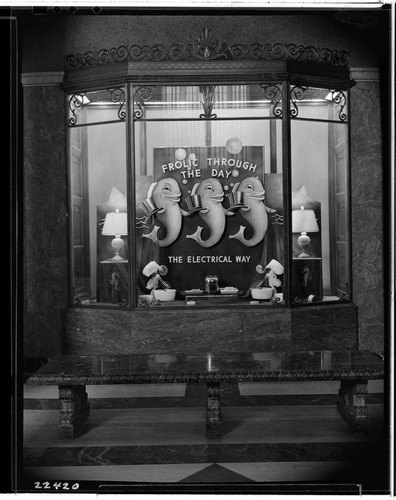 Lobby - "Three Little Fishes" window