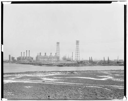 Long Beach Steam Station, Plant #3 - Looking south across channel