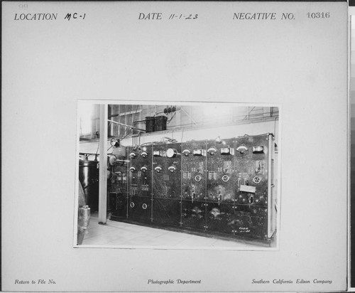 Mill Creek 2&3 Powerhouse - Mill Creek Substation Interior