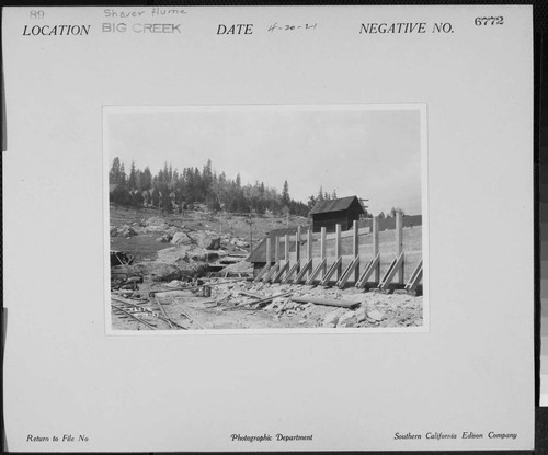 Big Creek, Shaver Lake Dam