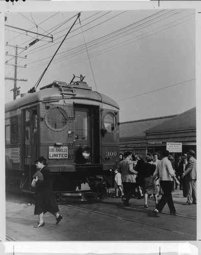 Wartime gas rationing brought people back to the area's electric trolley lines in record numbers