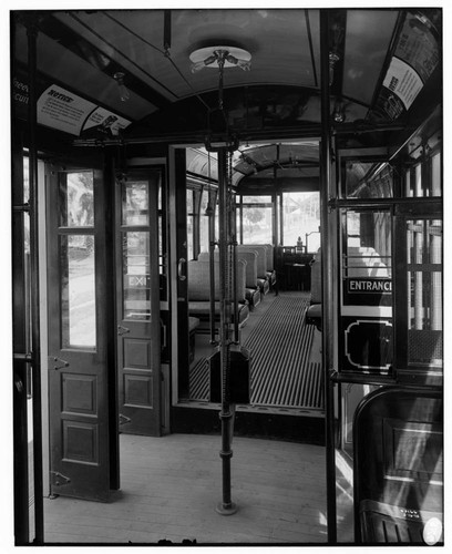 Santa Barbara & Suburban Railway Co. - Car Interior