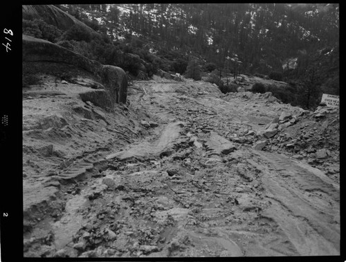 Big Creek - Mammoth Pool - Diversion tunnel access road rain damage