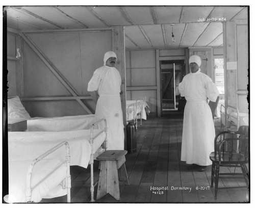 Big Creek Huntington Lake Dams - Dormitory at Hospital [with Dr. Bemis and nurse]. Job H