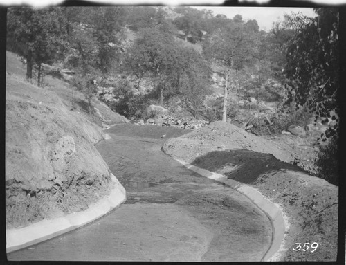 The completed ditch at Tule Plant