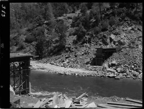 Big Creek - Mammoth Pool - Powerhouse and bridge abutments