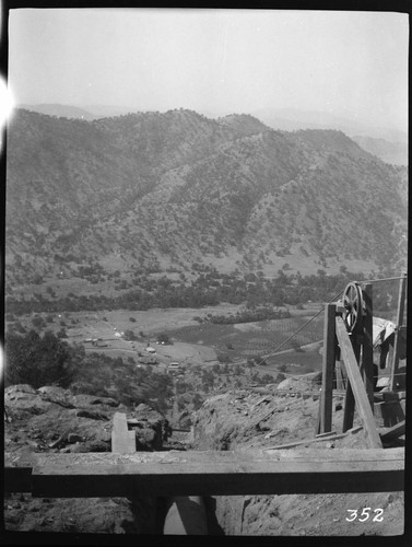 A view down the pipe line at the Tule Plant during construction