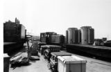 Moving large transformers and other electric equipment on railroad flatcars into an Edison facility using a diesel-electric switch engine