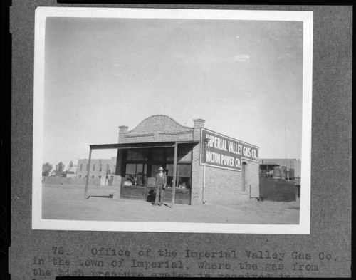 Office of the Imperial Valley Gas Co