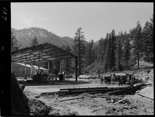 Big Creek - Mammoth Pool - Maintenance building floor slab pour