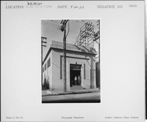 The Whittier Substation
