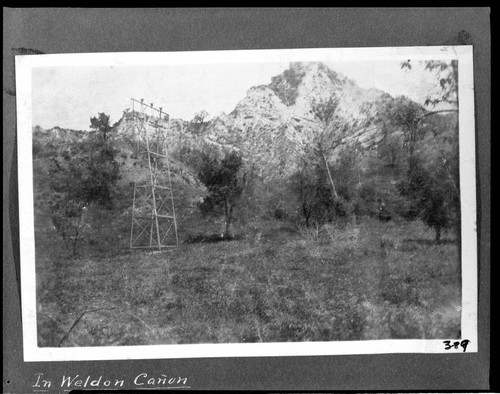 Kern River 66 KV line in Weldon Canyon