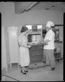 Chef cooking with electric oven