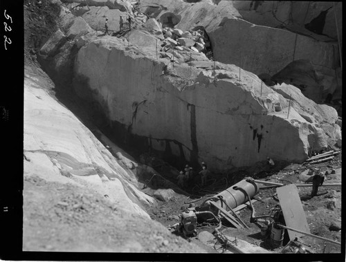 Big Creek - Mammoth Pool - Excavation of cutoff trench